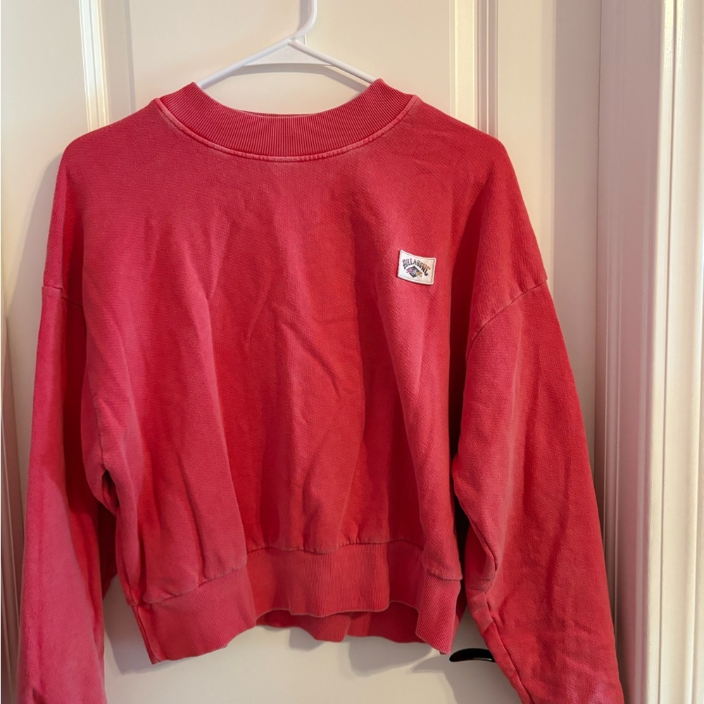 Billabong Red Crewneck Sweatshirt